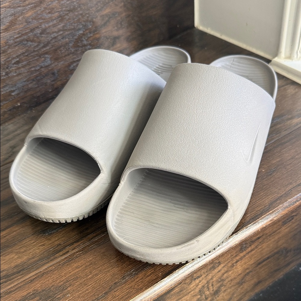 Nike Gray Slide Sandals